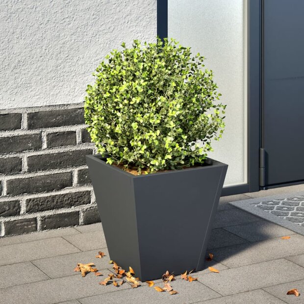 Plantenbak 30x30x30 cm staal antracietkleurig 1