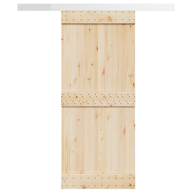 Beslagset schuifdeur 183 cm aluminiumlegering zilverkleurig 1