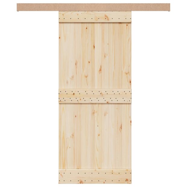 Beslagset schuifdeur 183 cm aluminiumlegering zilverkleurig 1