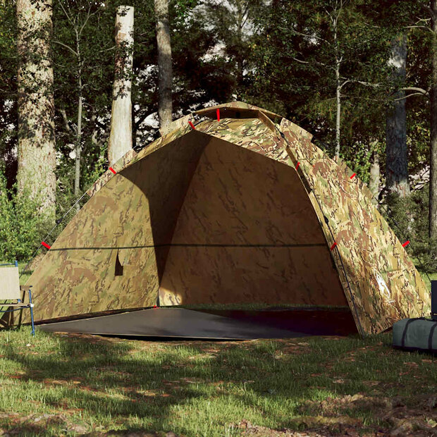 Tent 4-persoons snelontgrendeling camouflage 1