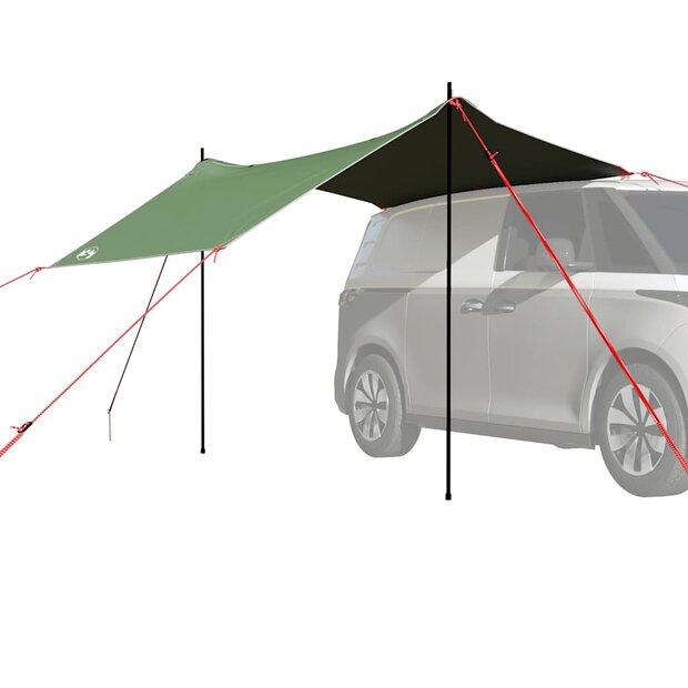 Autotent waterdicht groen 1