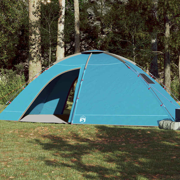 Tent 8-persoons waterdicht blauw 1