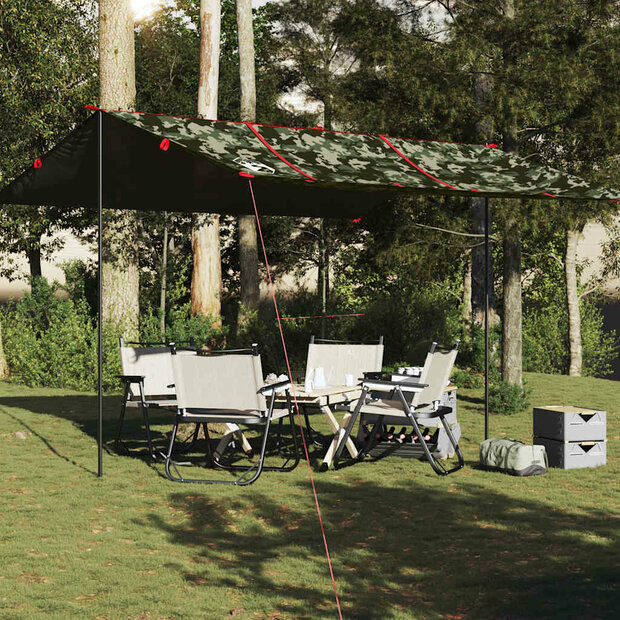 Kampeerluifel waterdicht 451x420 cm camouflage 1