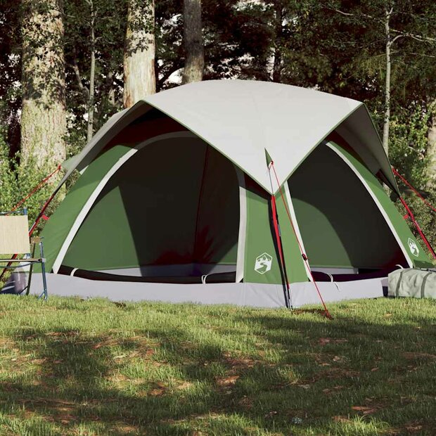 Tent 4-persoons waterdicht groen 1