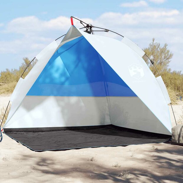 Strandtent waterdicht snelontgrendeling azuurblauw 1