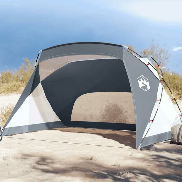 Strandtent 274x178x170/148 cm 185T polyester grijs 1