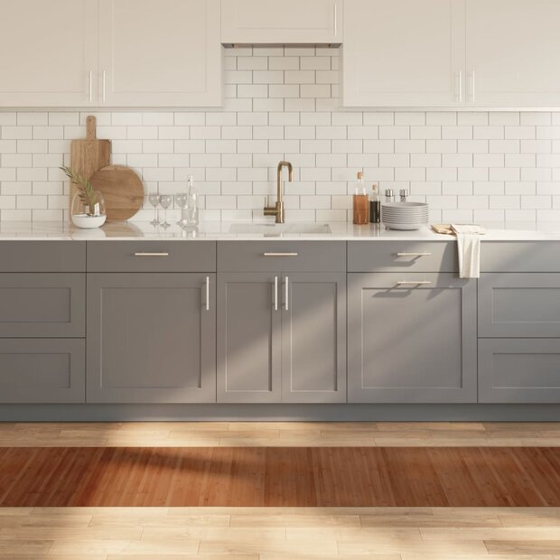 Vloerkleed rechthoekig 60x300 cm bamboe bruin 1