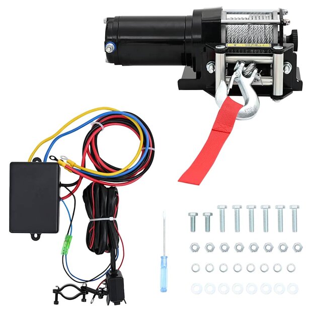 Elektrische lier 1360 kg met montageplaat rollenvenster 1