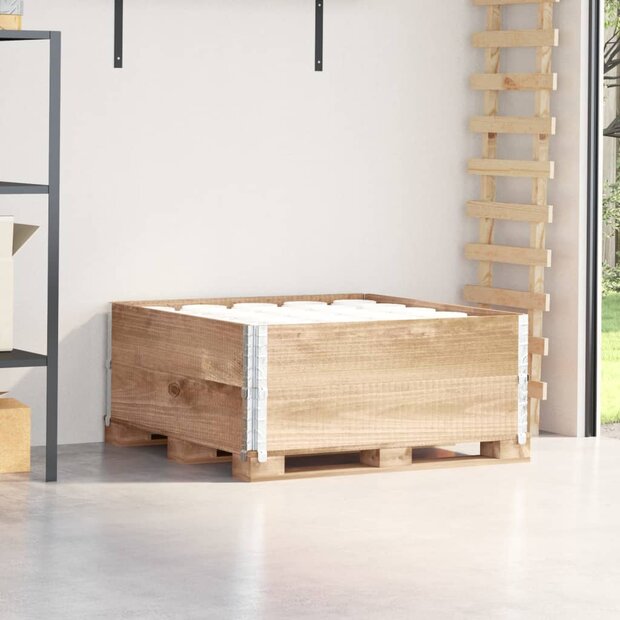 Palletopzetranden 2 st 100x100 cm massief grenenhout 1
