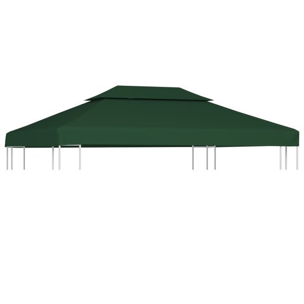 Vervangend tentdoek prieel 310 g/m&sup2; 3x4 m groen 1