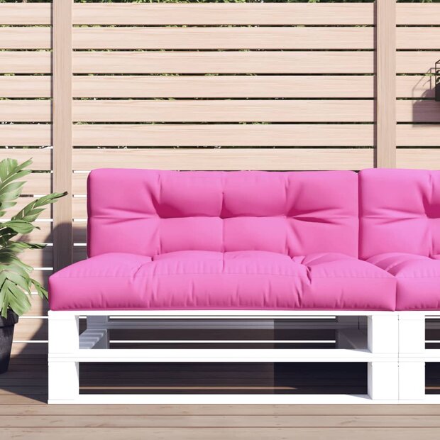 Palletkussen 120x40x12 cm stof roze 1
