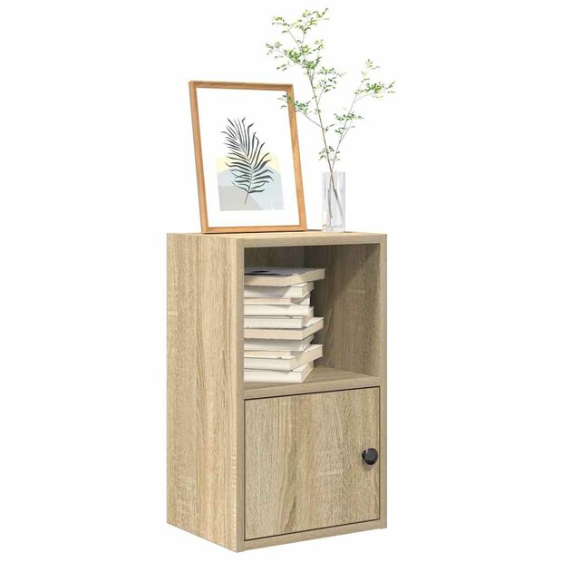 Boekenkast 31x24x52 cm bewerkt hout sonoma eikenkleurig 1