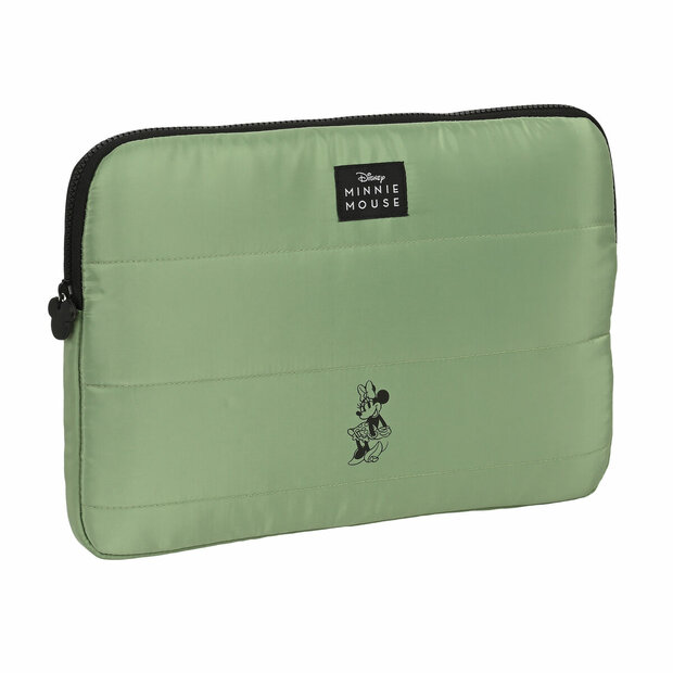 Laptophoes Minnie Mouse Mint shadow Militair groen 34 x 25 x 2 cm 1