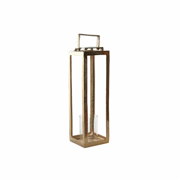 Lantaarn Home ESPRIT Gouden Aluminium Kristal Modern 20 x 20 x 74 cm 1