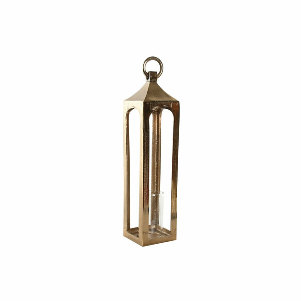 Lantaarn Home ESPRIT Gouden Aluminium Kristal Arabisch 14 x 14 x 65 cm 1