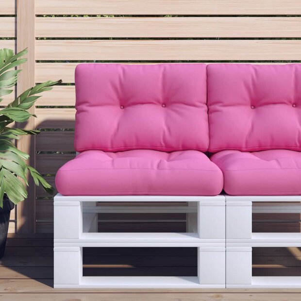 Palletkussens 60x40x12 cm stof roze 1