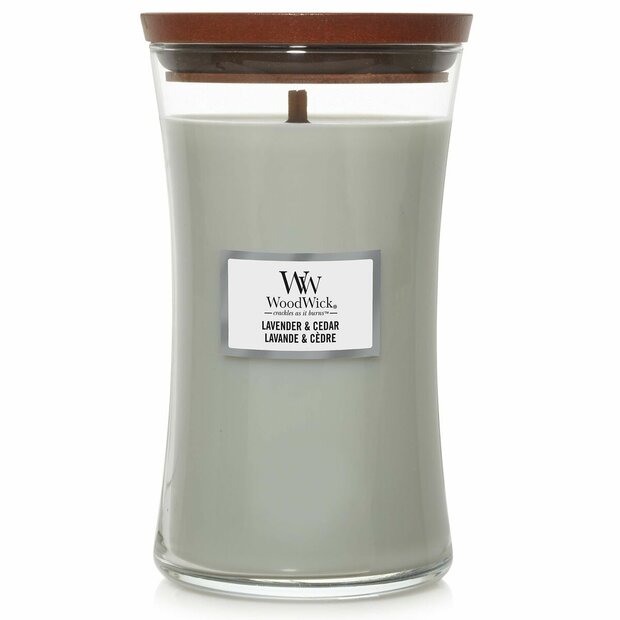 Geurkaars Woodwick Core Large Lavender &amp; Cedar 609 g 1