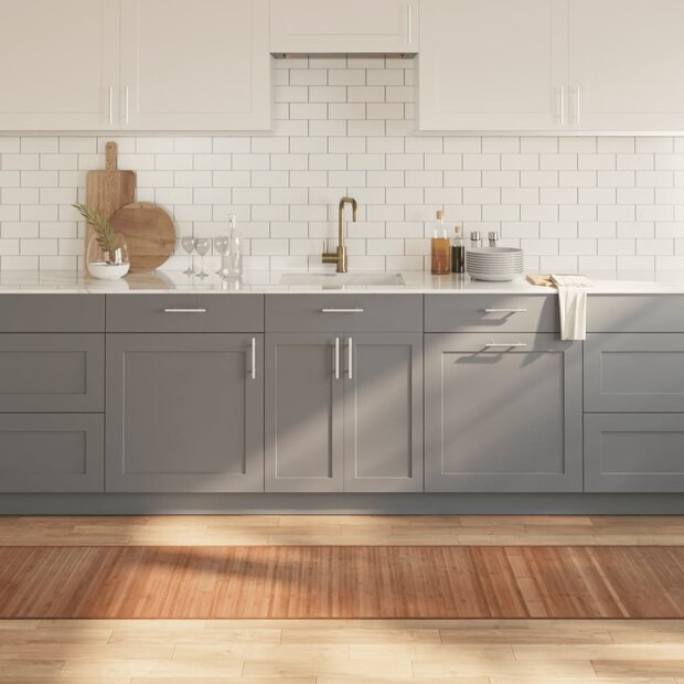 Vloerkleed rechthoekig 60x300 cm bamboe naturel 1