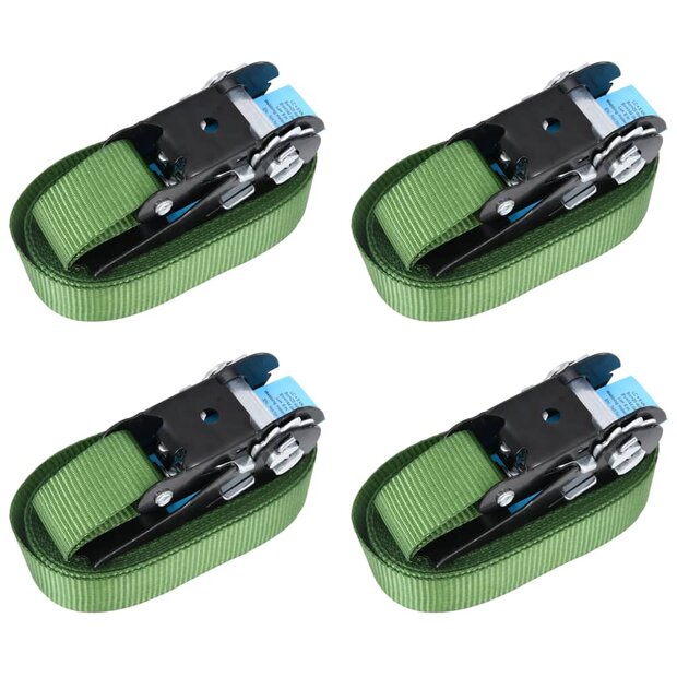 Spanbanden 4 st 800 daN 6 m groen 1