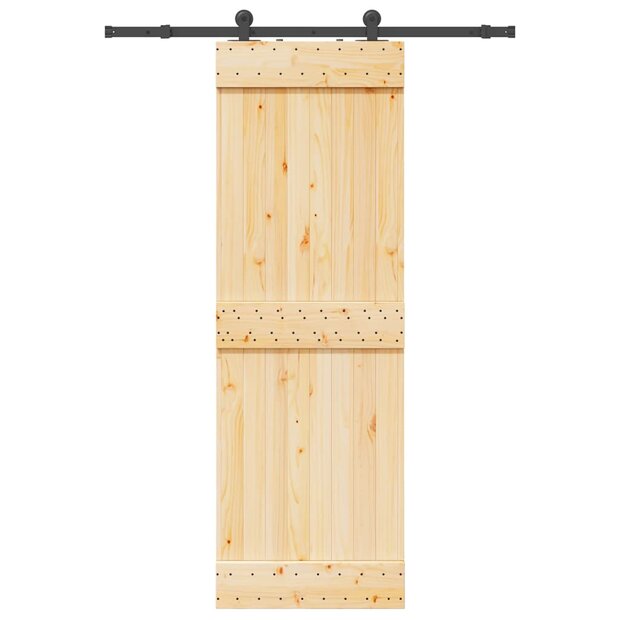 Schuifdeur met beslag 70x210 cm massief grenenhout 1