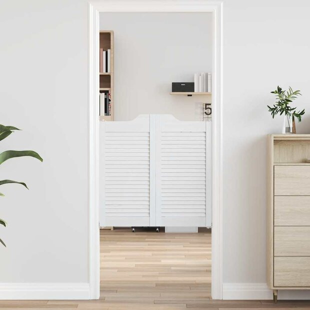 Draaideuren louvredesign 1-paar 80x80 cm wit 1