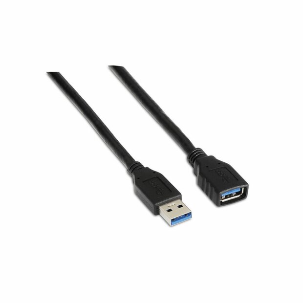 USB-kabel Aisens A105-0042 Zwart 2 m 1