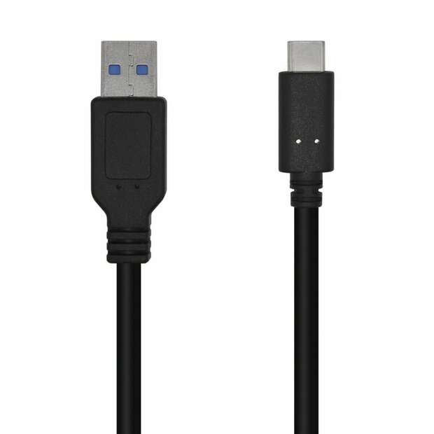 Kabel USB A naar USB-C Aisens A107-0449 Zwart 50 cm (1 Stuks) 1