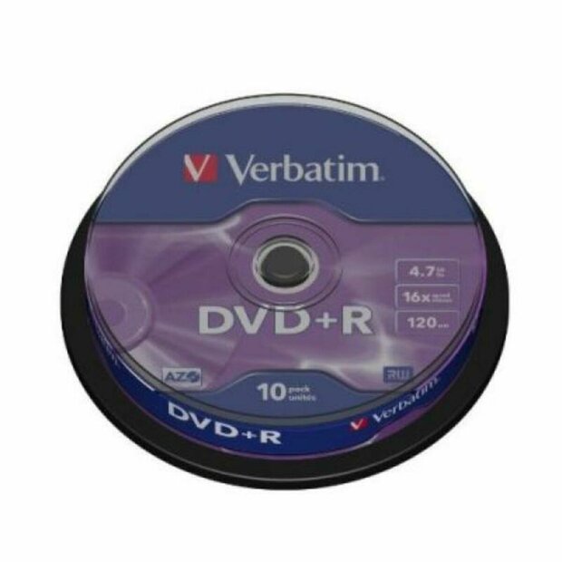 DVD+R Verbatim DVD+R Matt Silver 4.7 GB 16x 10 pcs 1