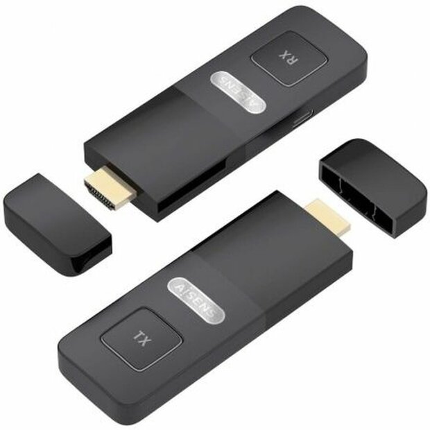HDMI-adapter Aisens ASWL-H2K30M001-BK Zwart 1