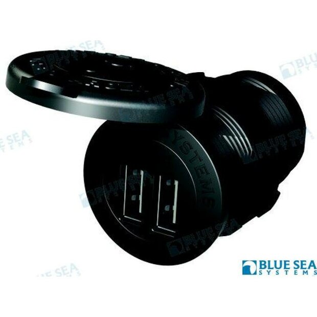 BS1045 - BASIS 12/24VDC DUBBELE USB-LADER 4.8A 1