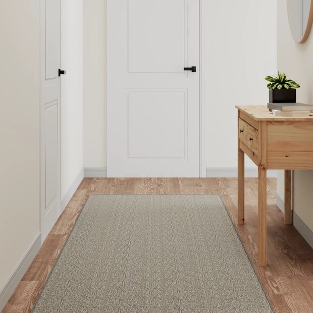 Tapijtloper 80x200 cm sisal-look taupe 1