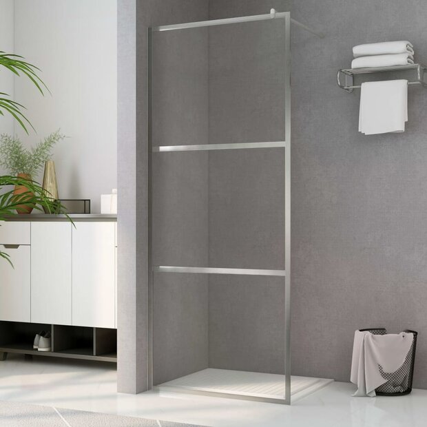 Inloopdouchewand transparant 90x195 cm ESG-glas 1