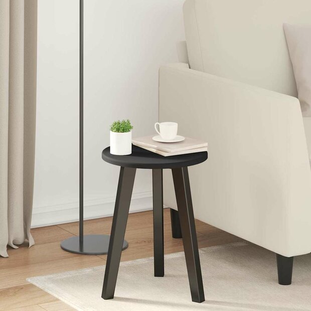 Tafelblad Zwart 30 x 30 x 1.5 cm Bewerkt hout 1