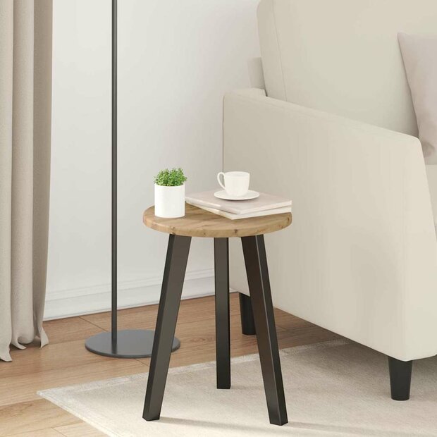 Tafelblad artisanaal eikenkleurig 30 x 30 x 1.5 cm Bewerkt hout 1