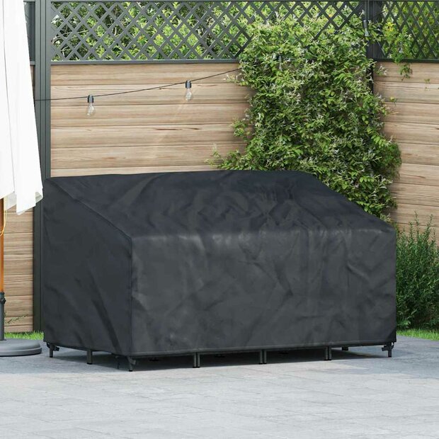 Tuinbankhoes Zwart 160 x 100 x 61 / 89 cm 420D stof 1