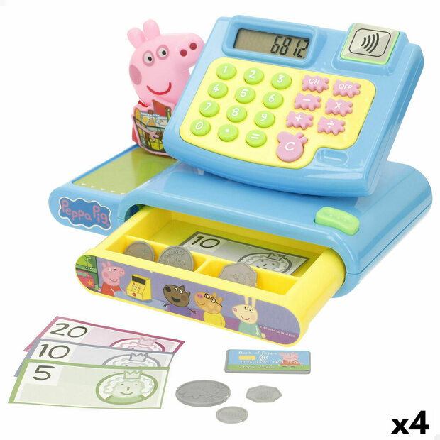 Speelgoedkassa Peppa Pig 19 x 15 x 13 cm (4 Stuks) 1