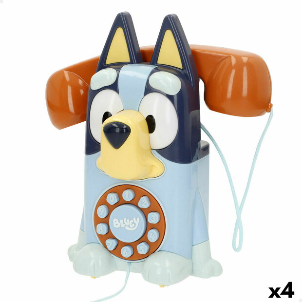 Speelgoedtelefoon Bluey Plastic 16 x 18 x 8 cm (4 Stuks) 1