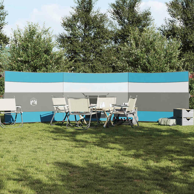 Windscherm camping waterdicht 508x130 cm blauw 1