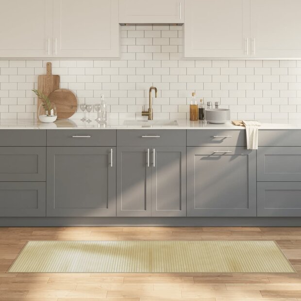 Vloerkleed rechthoekig 60x200 cm bamboe lichtnaturel 1