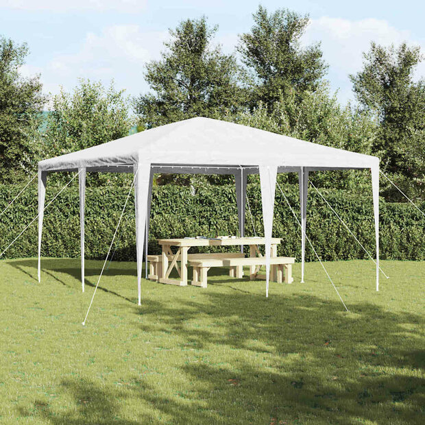 Partytent Wit 400 x 400 x 266 cm Polyester en staal 1