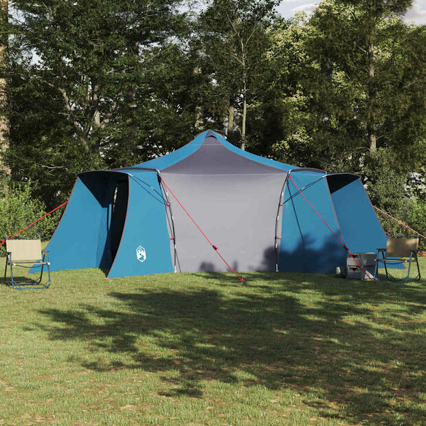 Tipi Tent met dak Blauw en Grijs 492 x 492 x 275 cm Stof 1