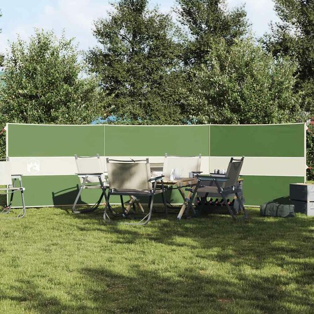 Windscherm camping waterdicht 490x123 cm groen 1