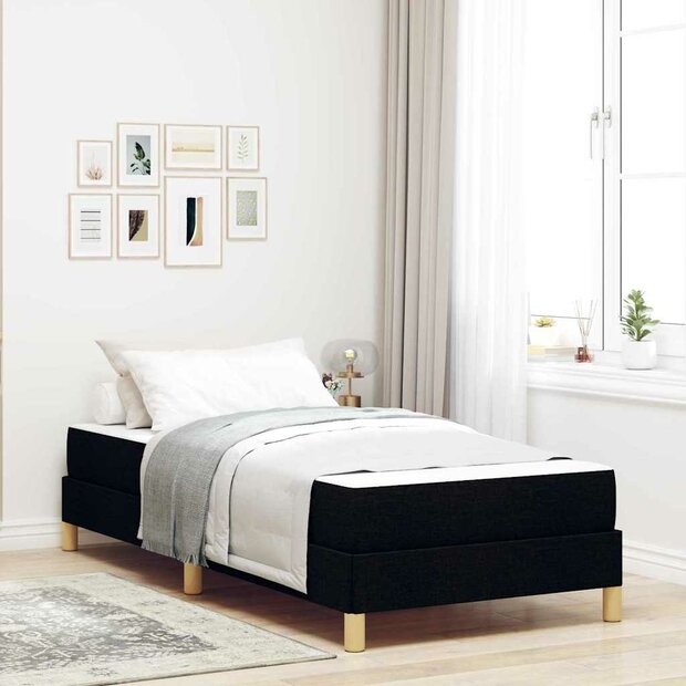 Boxspring bed Zwart en Bruin 90 x 200 cm 1