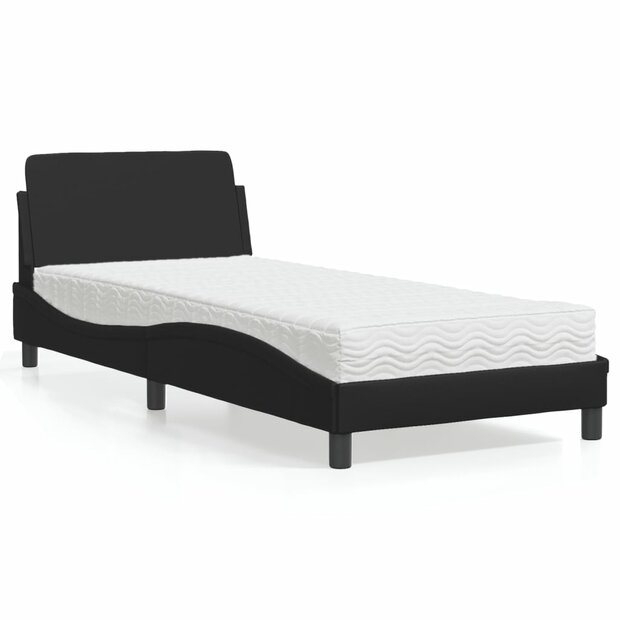Bed met matras &quot;Dover&quot; kunstleer zwart 90x200 cm 1