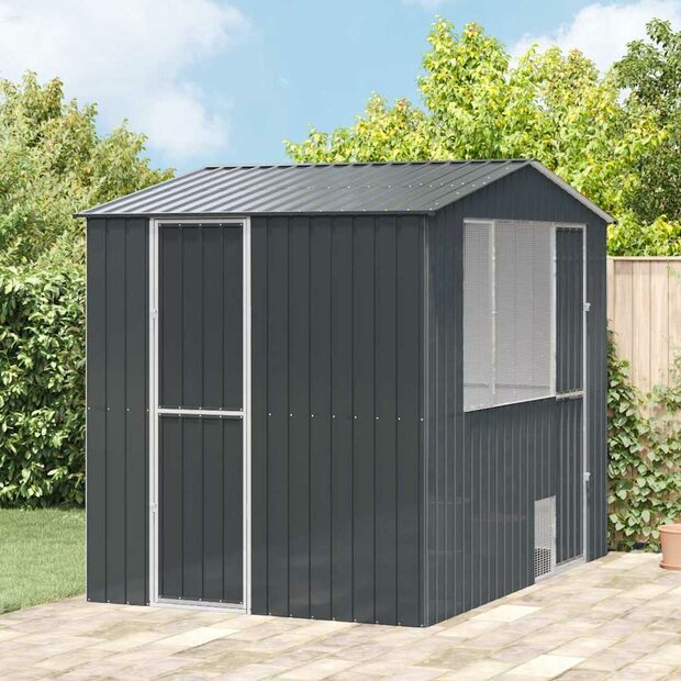 Vogelkooi Antraciet 215 x 310 x 247 cm Gegalvaniseerd staal 1