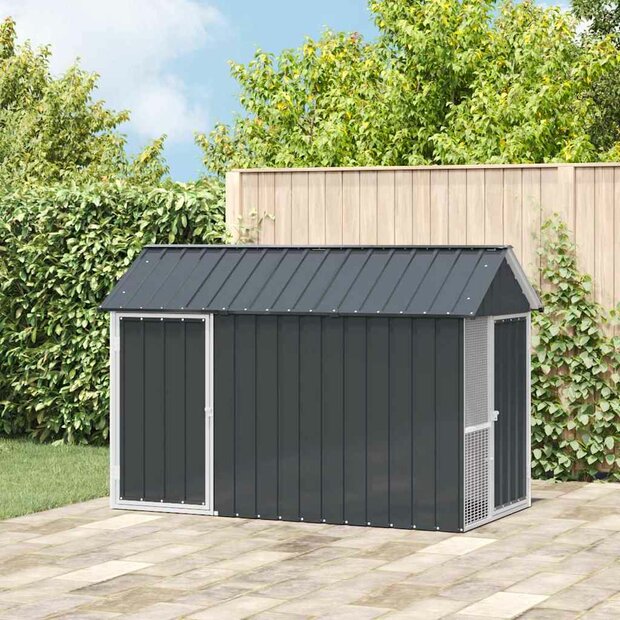 Vogelkooi Antraciet 215 x 112 x 141 cm Gegalvaniseerd staal 1