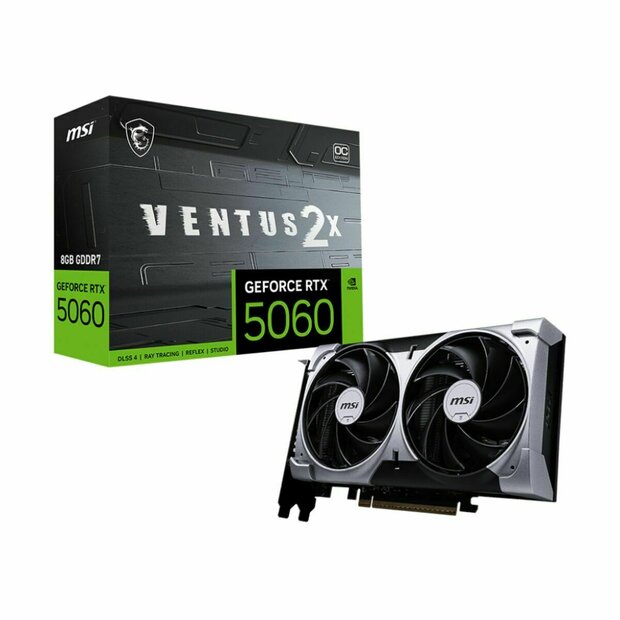 Videokaart MSI RTX 5060 8G VENTUS 2X OC GEFORCE RTX 5060 8 GB GDDR7 1