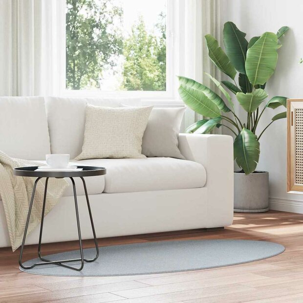 Tapijt HUARTE Grijs 80 x 150 cm Polyester 1