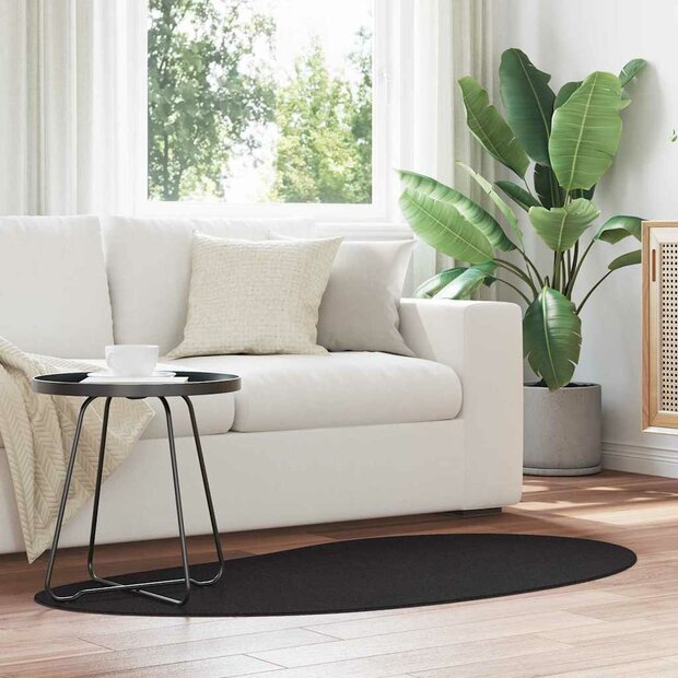 Tapijt Zwart 80 x 150 cm Polyester 1