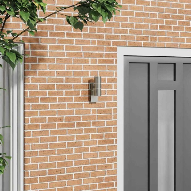 Buitenwandlamp Zilver 7 x 10 x 22 cm Roestvrij staal 1